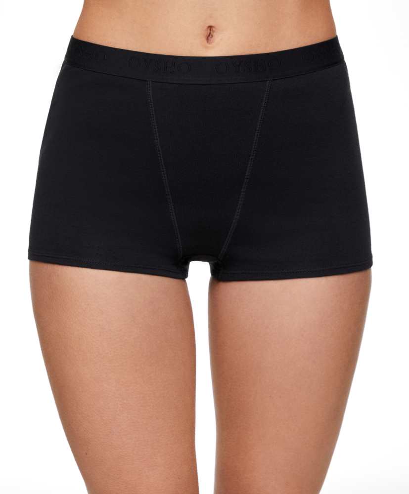 2 shorts culote de algodão com logotipo