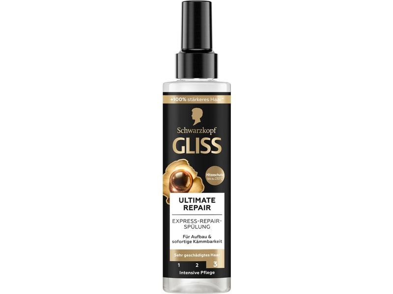 Schwarzkopf GLISS Pflegespray Ultimate Repair 200 ml Express-Repair-Spülung sorgt für leichte Kämmbarkeit