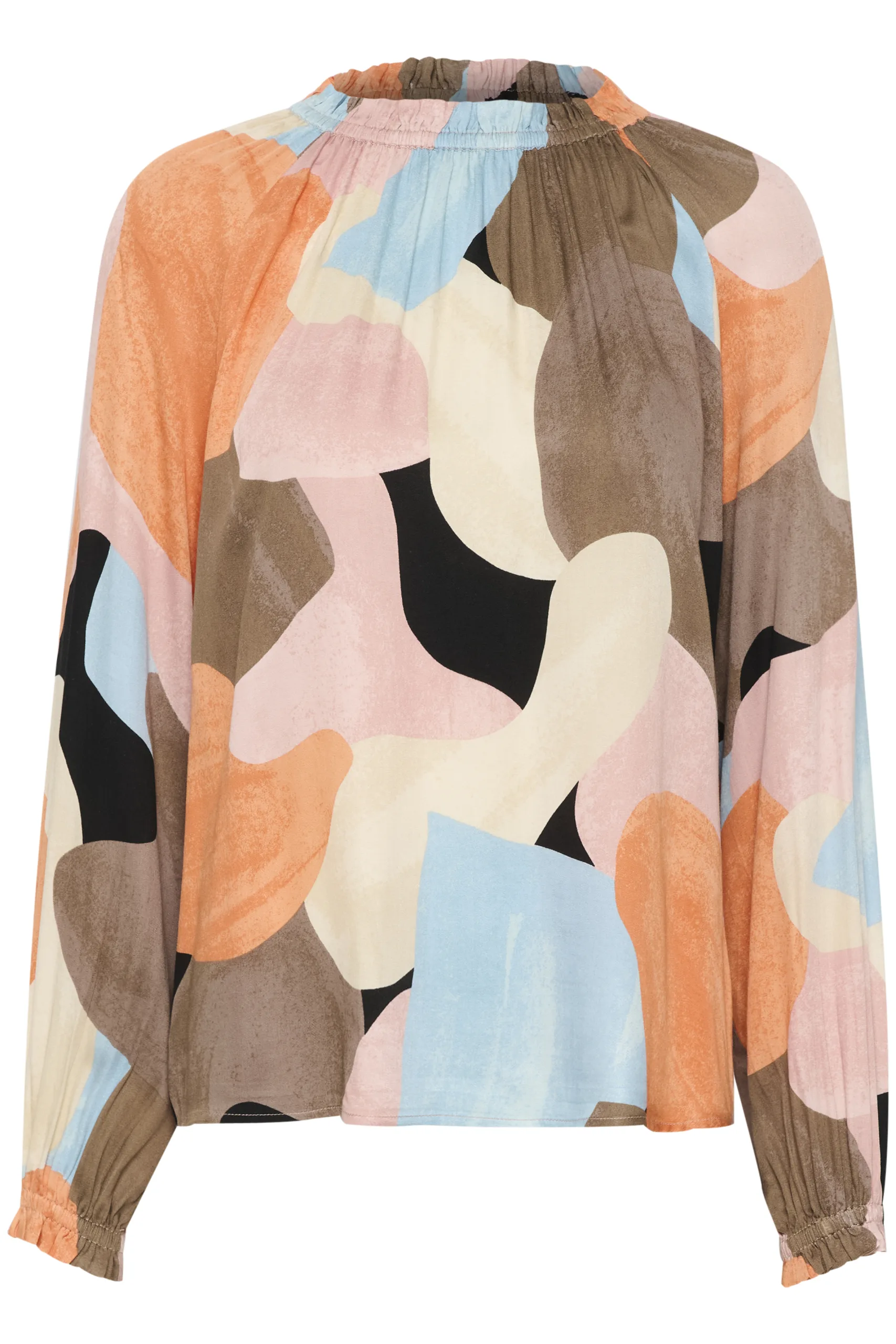 Culture - Dana Longsleeve Blouse - Dusted Clay Art