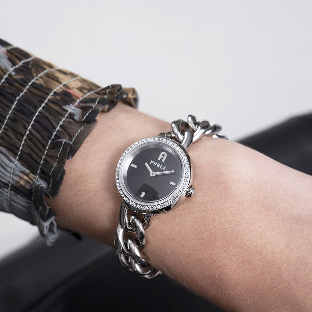 Montre Furla Chain Round Noir