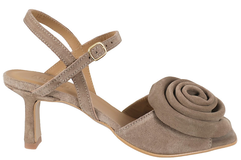 ANGULUS PUMPS I LYSEBRUNT RUSKIND MED BLOMST