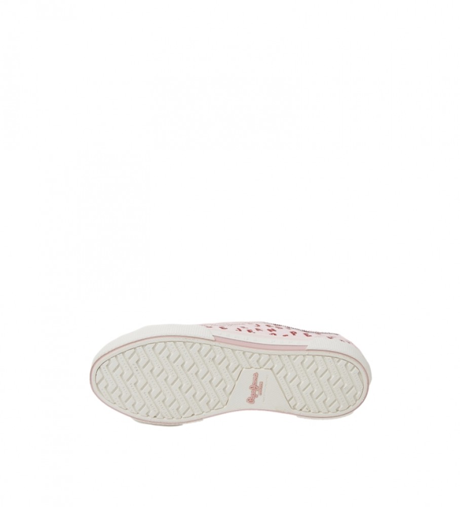 Tênis básico Pepe Jeans Brady Shine rosa