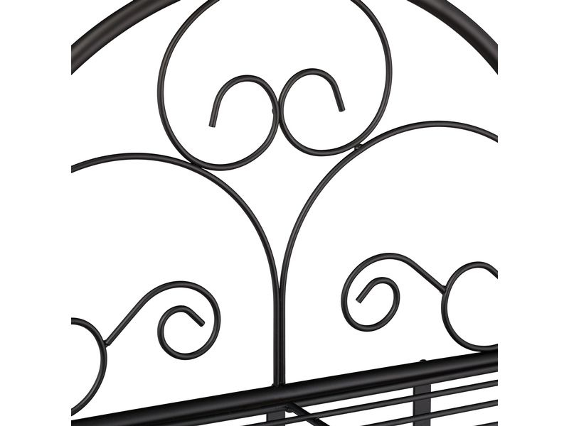 relaxdays Pflanzenständer Antik 83 cm, Schwarz Pflanzenregal