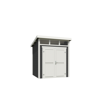 Tuinhuis Marta 1 200x200 cm grijs-wit