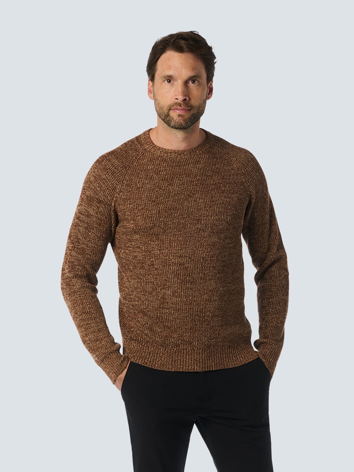 NO EXCESS Strickpullover , in melierter Optik