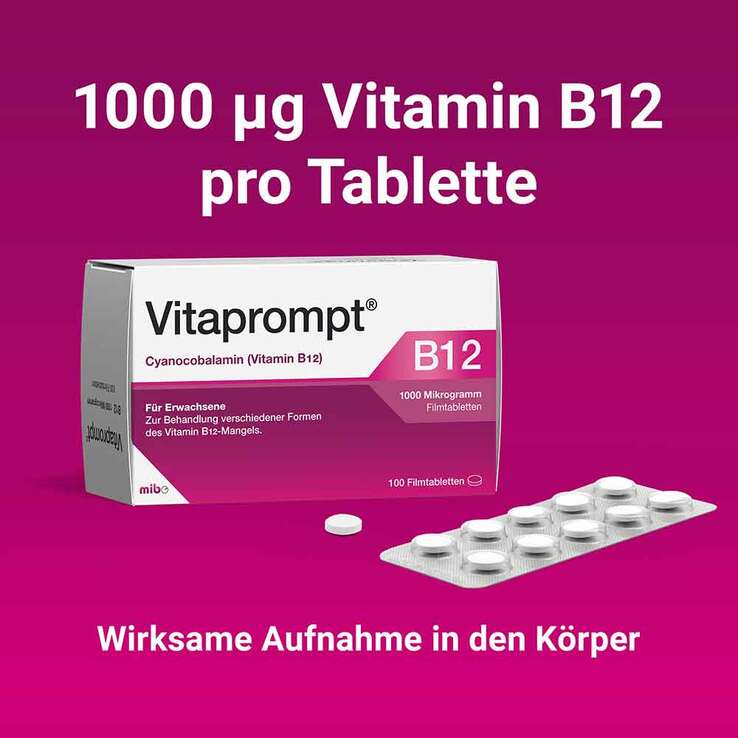 VITAprompt B12 1000 Mikrogramm Filmtabletten, 100 St