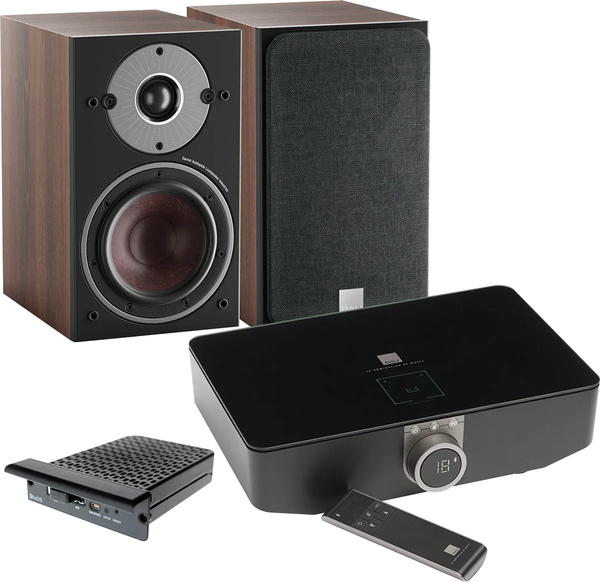 Dali Oberon 1 C Noyer   Sound Hub   NPM-2I Enceintes sans fil hi-fi
