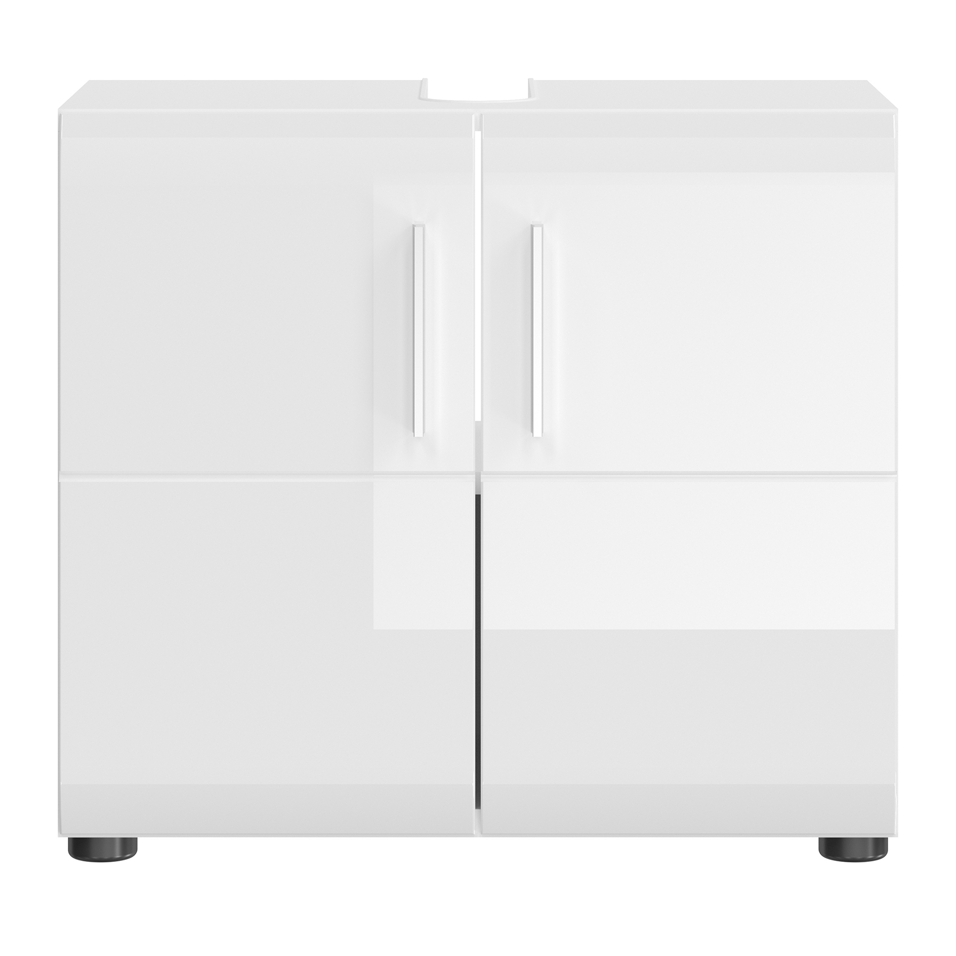 Waschbeckenunterschrank ICE - weiß Hochglanz-weiß - 60 cm