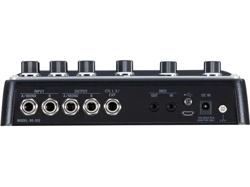 BOSS Pedal RE-202 Space Echo Digitale Nachbildung des legendären RE-201 Space Echo Effektgeräts im Pedal-Format mit einer Vielzahl neuer Funktionen