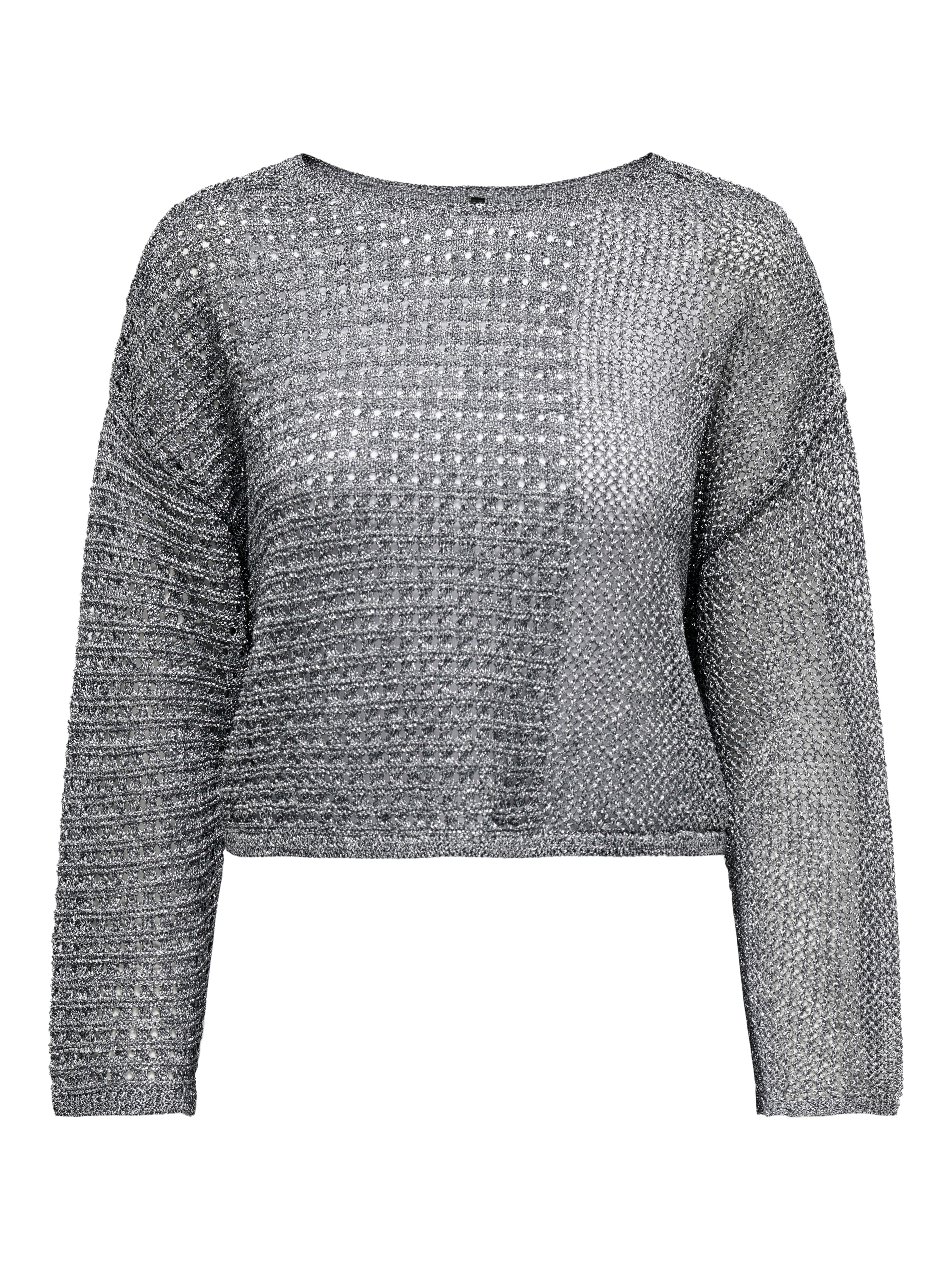 ONLNORA Strickpullover Silver