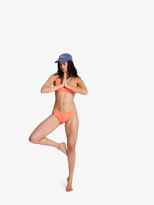 Roxy Sunshine Moderate Bas de bikini classique Orange Femme