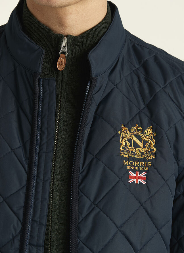 Morris Stockholm Trenton Quilted Jacket Old blue