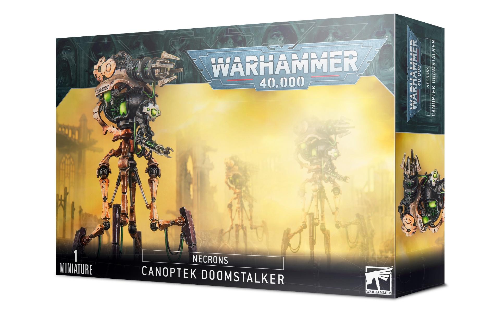 Figur Warhammer 40.000 Necrons Canoptek DoomstalkerKanoptech-Dominatorschreiter