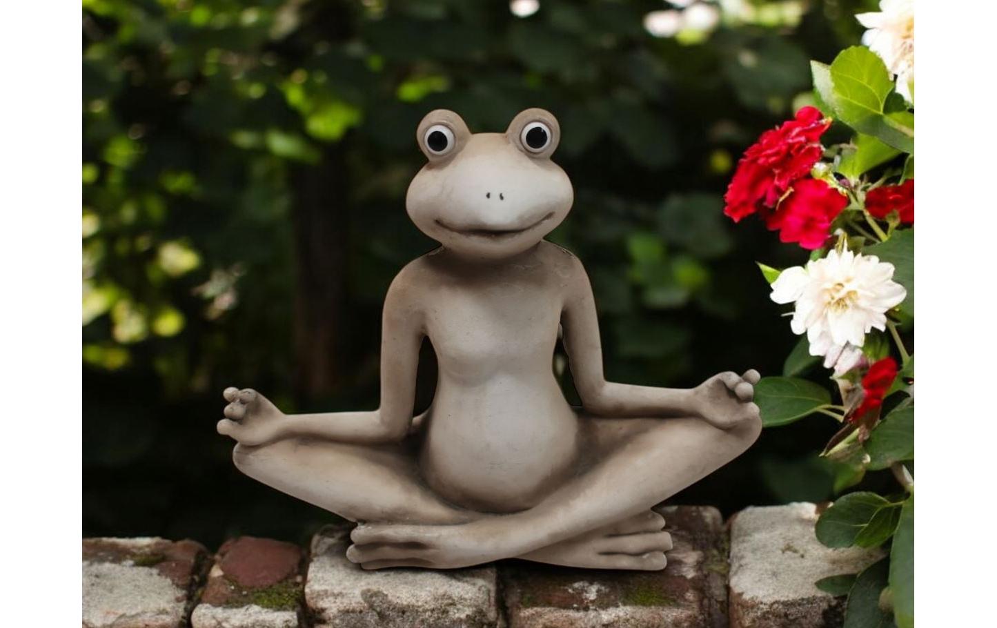 Dekofigur Frosch aus PolyresinDekorationsartikel