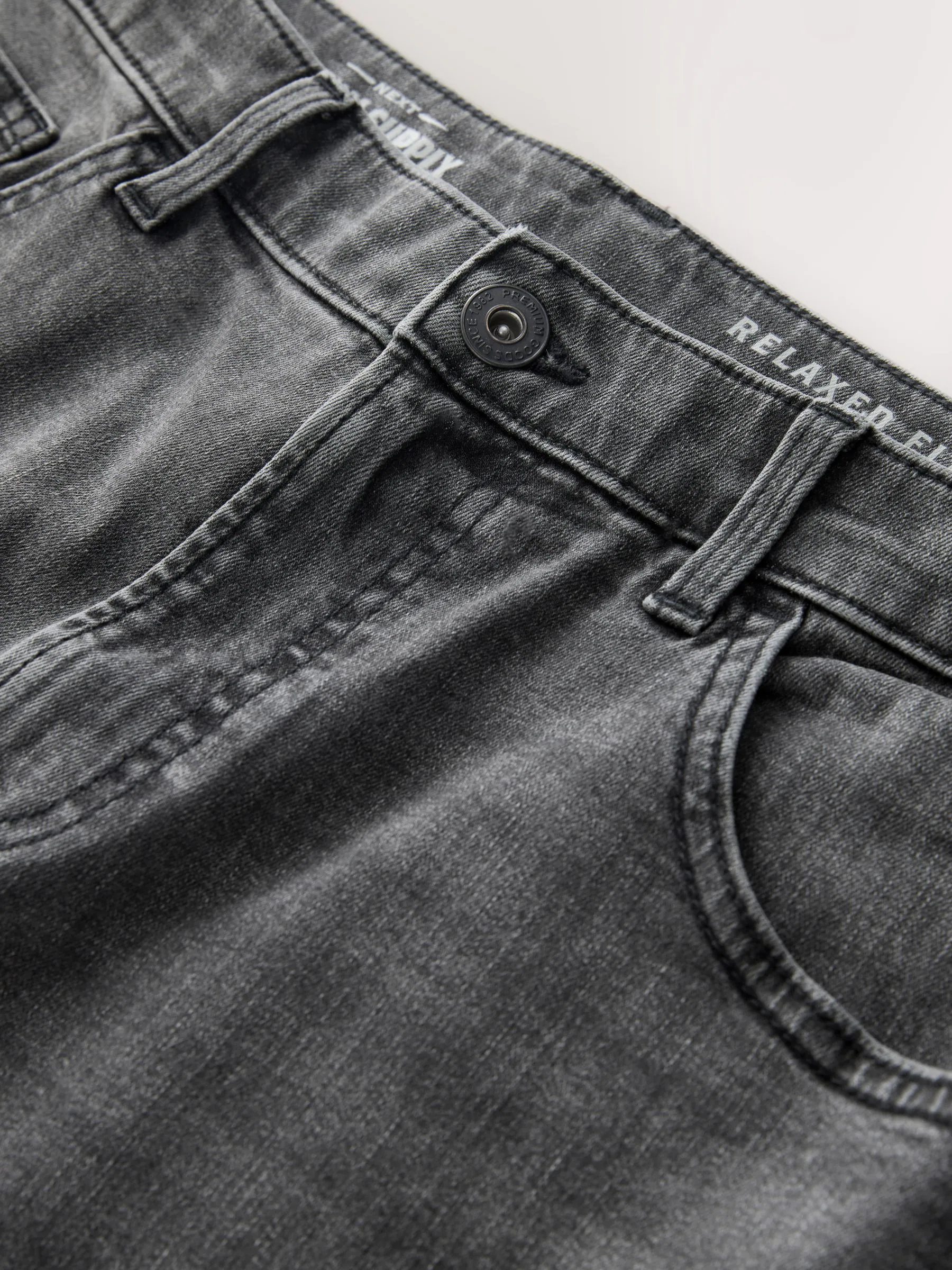 Grijs - Klassieke stretchy Jeans met relaxed fit