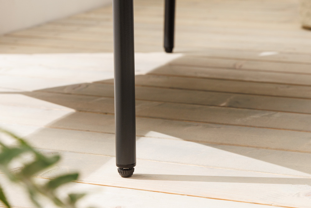 In- und Outdoor Lounge-Sessel UNIQUE 70cm schwarz braun grau Aluminium inkl. Kissen