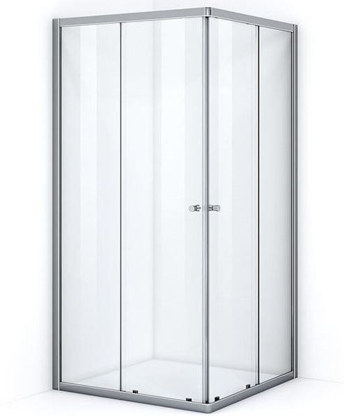 Ruby Essence Douchecabine | 90x90 cm Chroom Helder glas Schuifdeur Vierkant