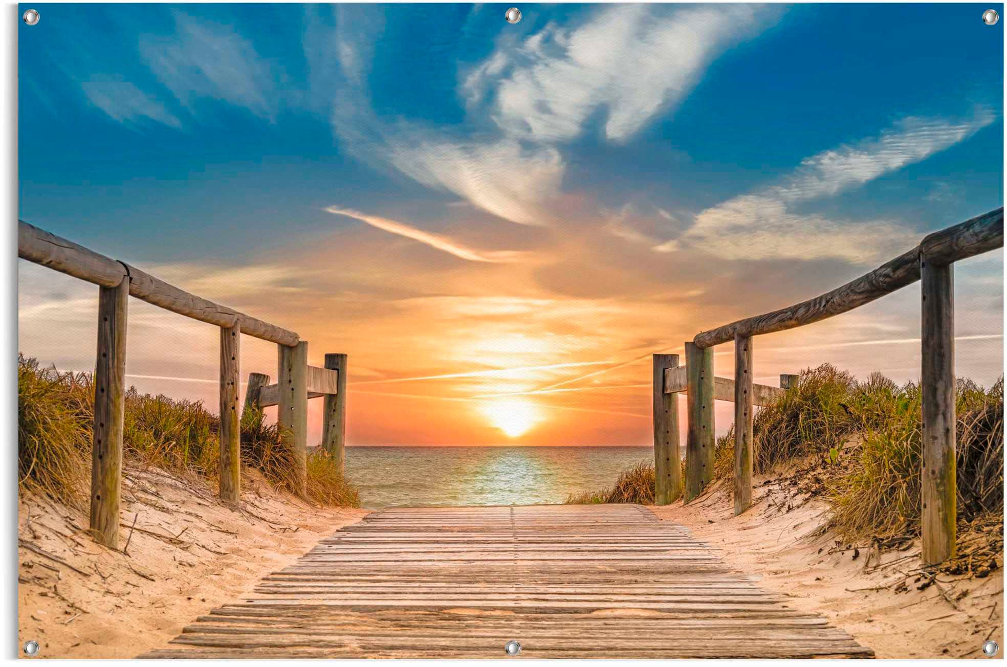 Reinders! Poster »Sonnenuntergang am Strand«