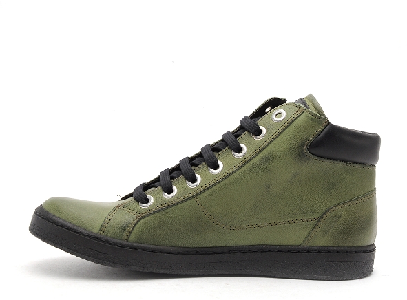 Chacal boots bottine plates femme 6535 vert