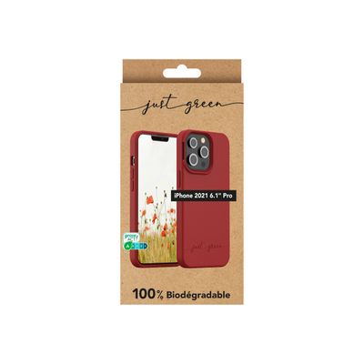 Just Green - coque de protection pour Iphone 13 Pro - rouge