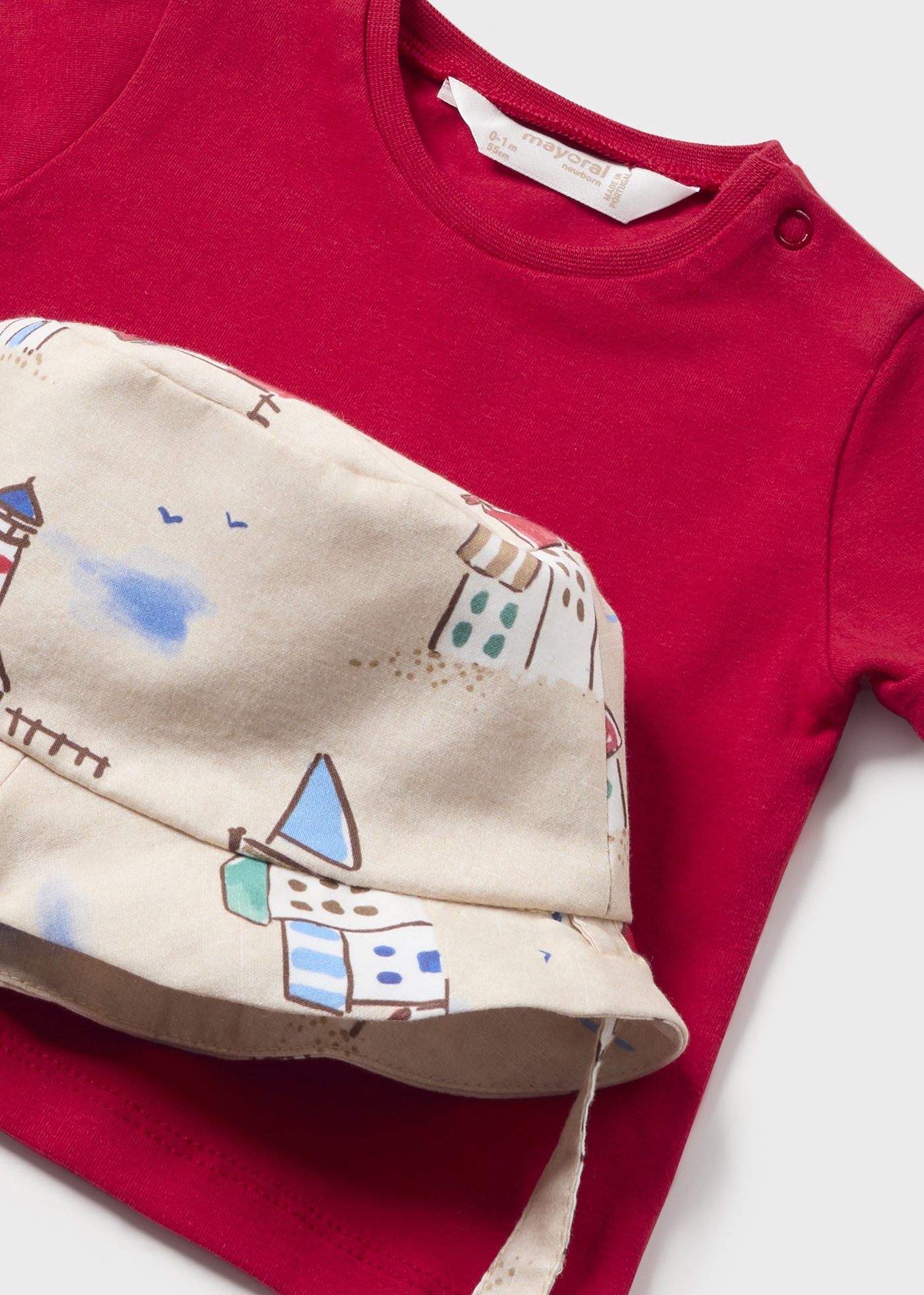 Conjunto de 3 peças Capri para recém-nascidos com estampa