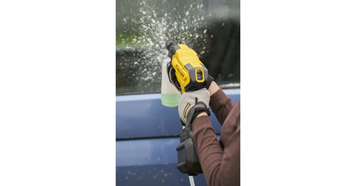 StanleyFATMAX V20 18V hogedrukreiniger  (Geel/zwart, Accu en lader inbegrepen)