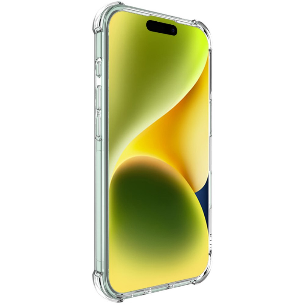 iPhone 16 Gummi Hülle Air Cushion Fallschutz   Kameraschutz - Transparent