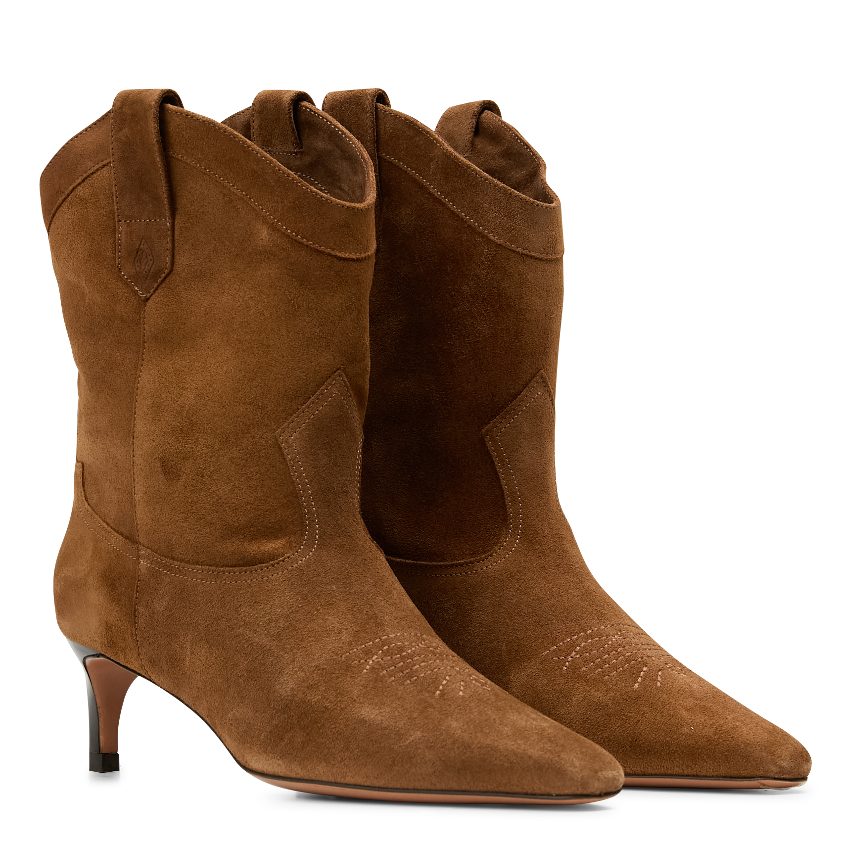 CIAGO - Bottines en cuir velours | Marron