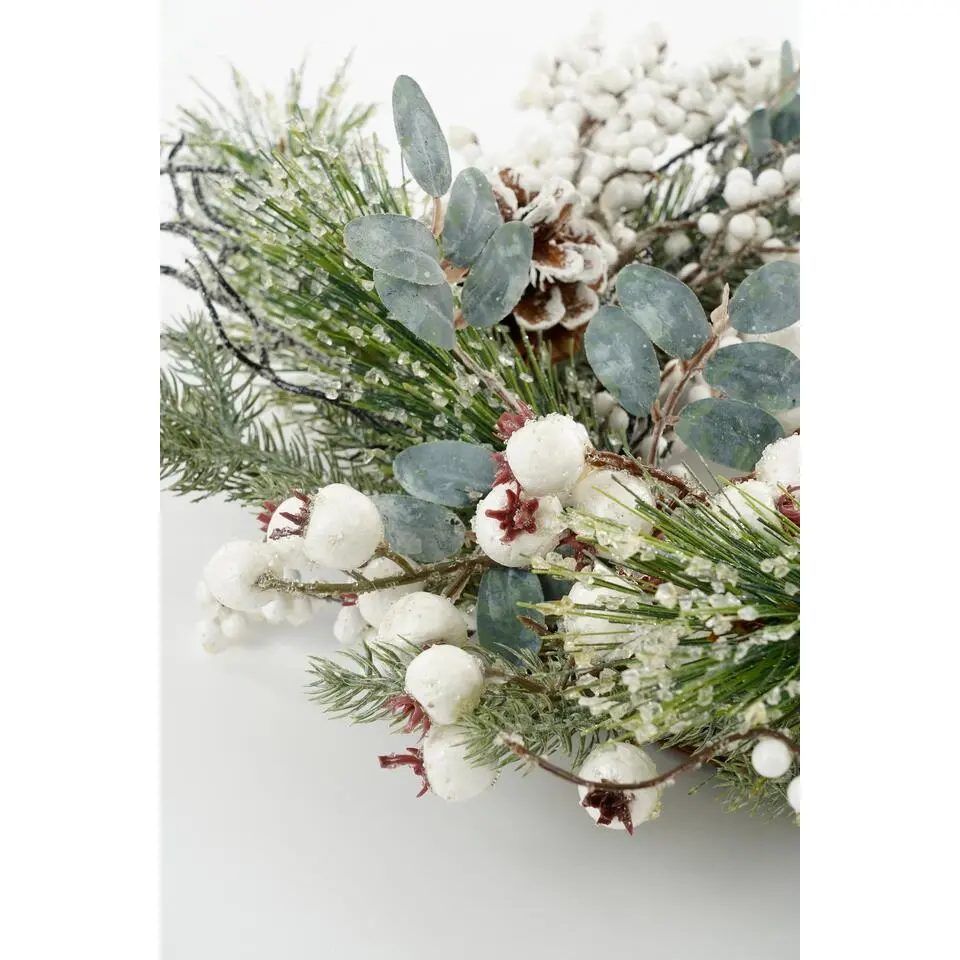 House of Seasons Hardy Kerstkrans - Ø40 cm - Groen
