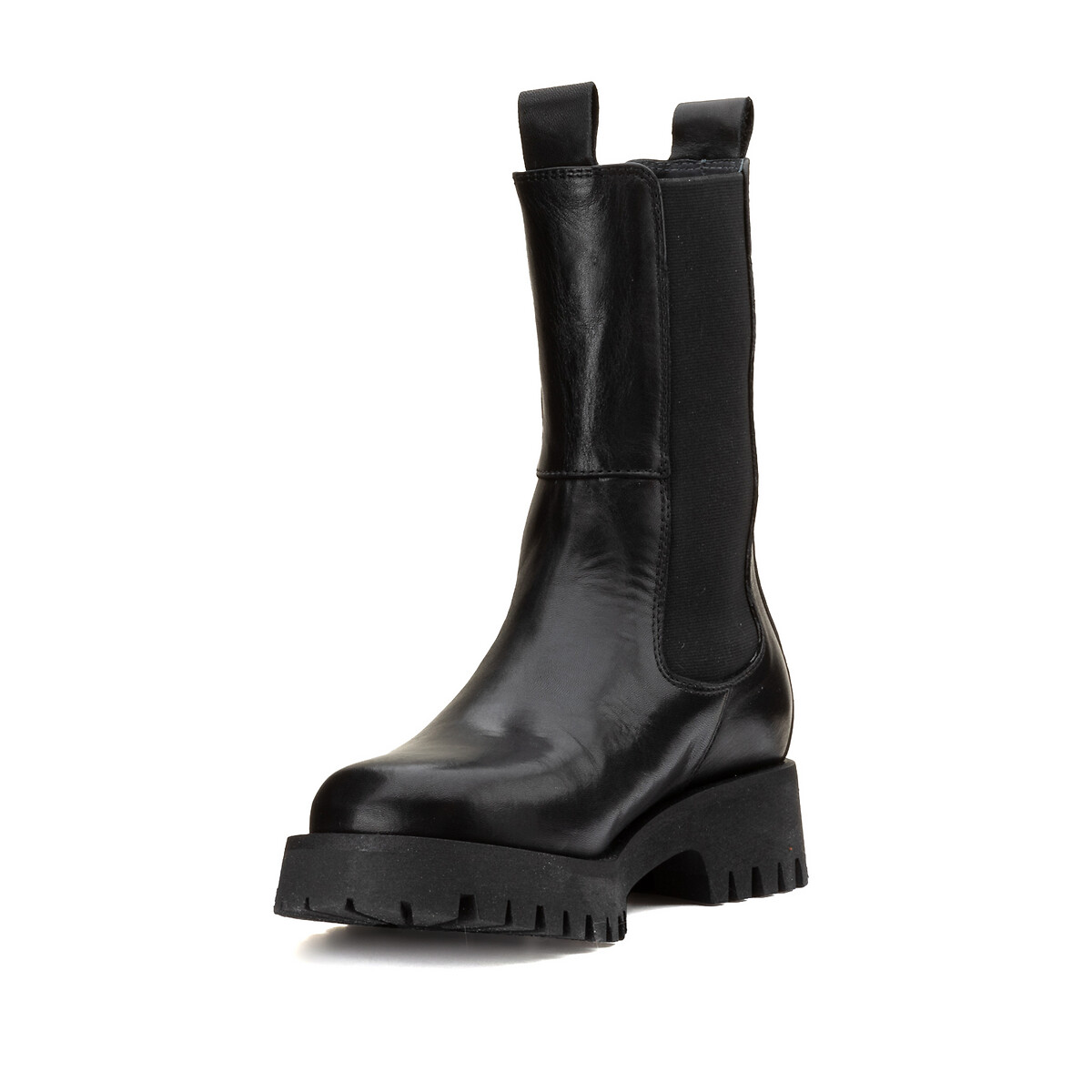 JONAK<br>Botas de couro, cano médio, Ridle