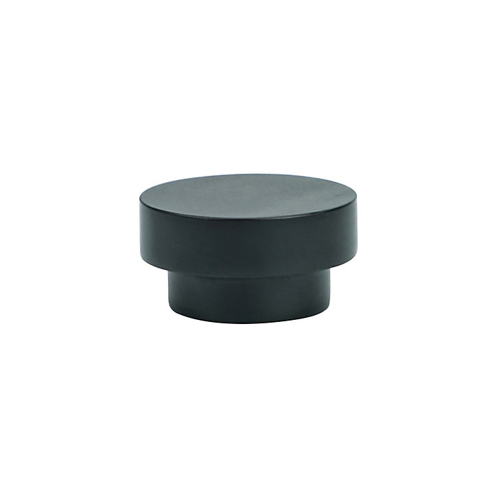 Embout bouchon pour barre à rideau GoodHome 19 mm Araxos noir
