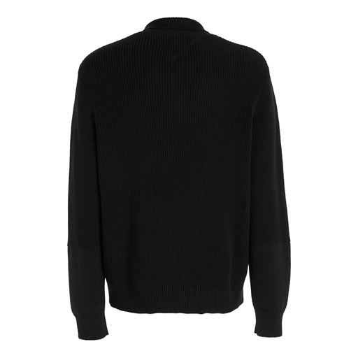Tommy Jeans Højhalset Striktrøje, Sort, M