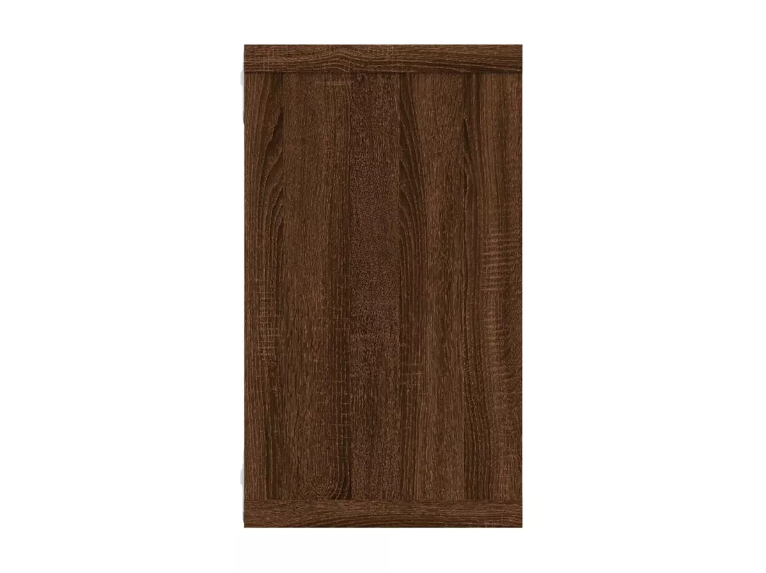 Étagères murales cubiques 4 pcs Chêne marron 80x15x26,5 cm