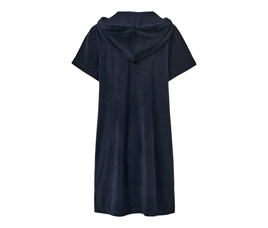 Frottee-Strandkleid, blau