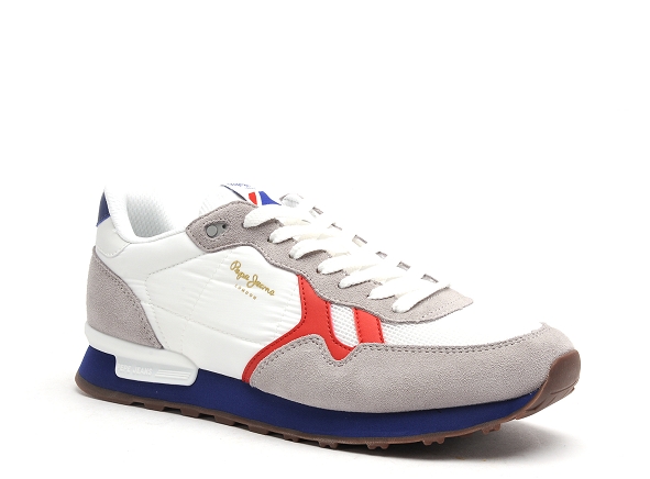 Pepe jeans basses homme brittman blanc