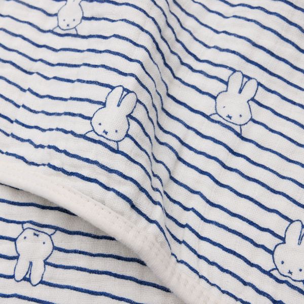 Jollein Miffy Wiegdeken - Hydrofiel - Stripe Biscuit