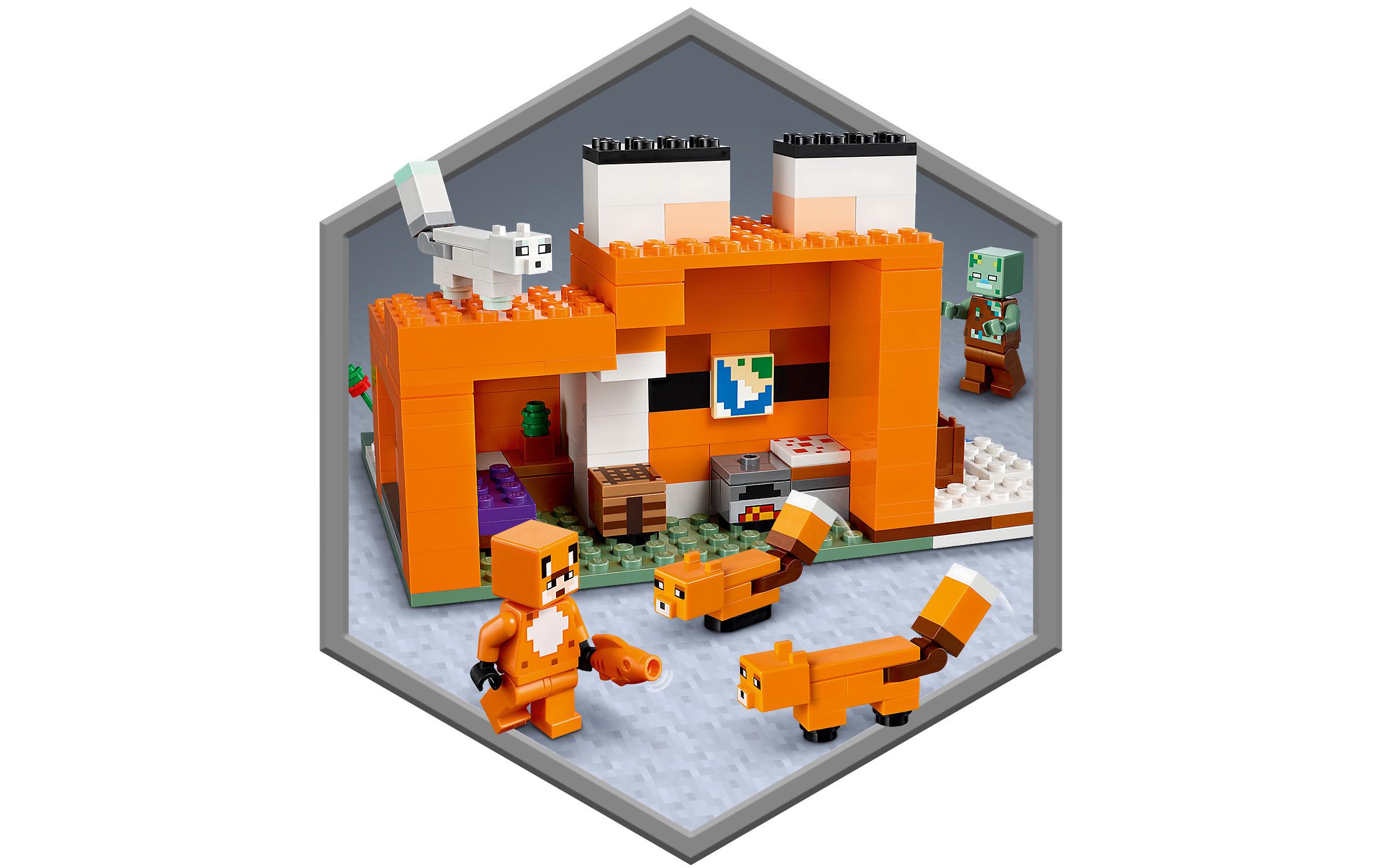 Minecraft Die Fuchs-Lodge 21178Spannende Minecraft Abenteuer am riesigen Fuchs-Haus