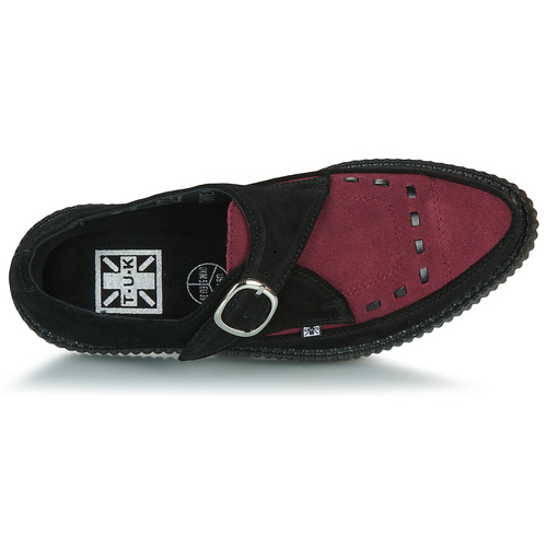 TUK - VLK D RING CREEPER SNEAKER - Noir / Bordeaux