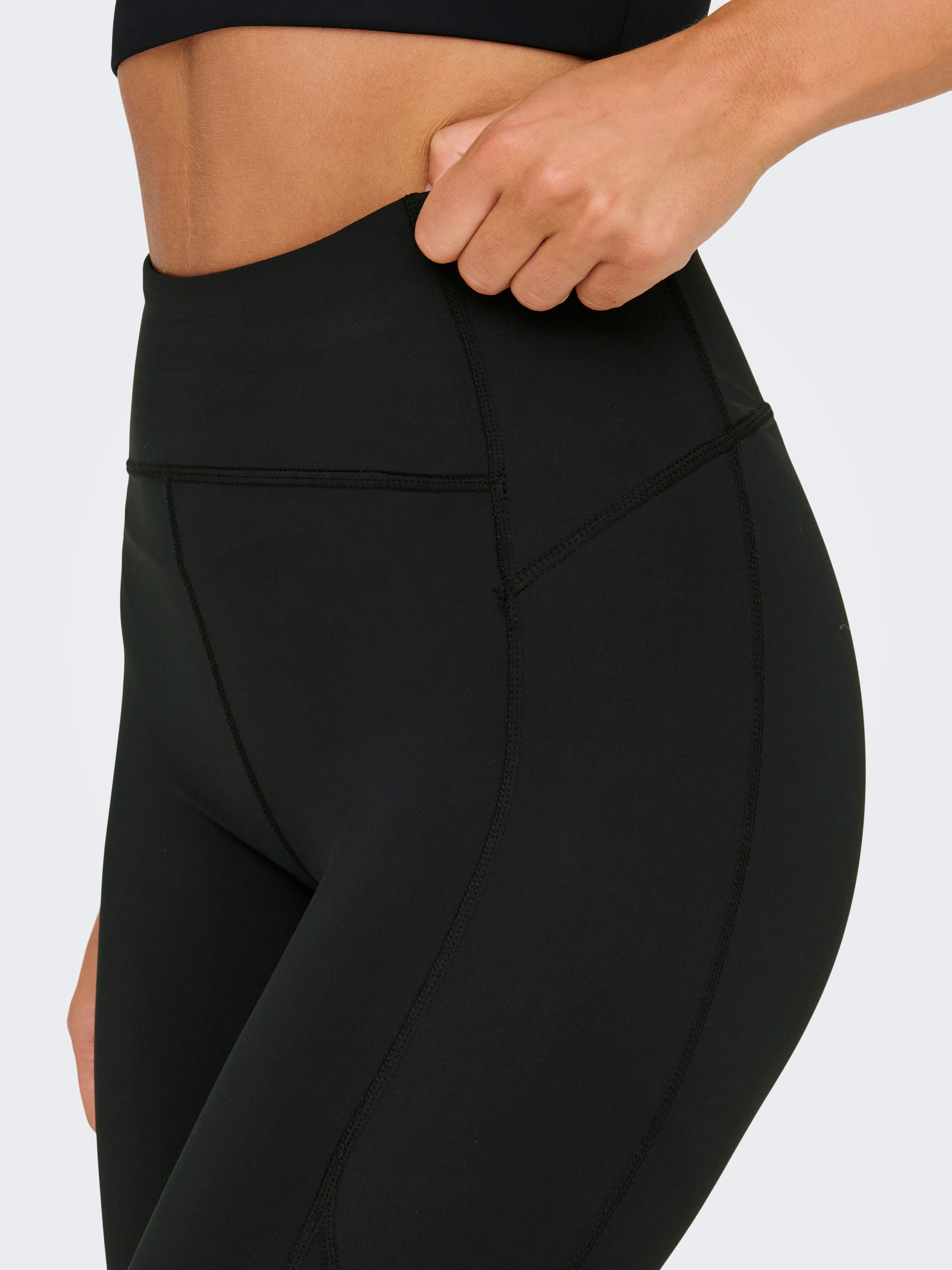 ONPRYA-2-DOT Hohe Taille Enger Schnitt Sportleggings Black