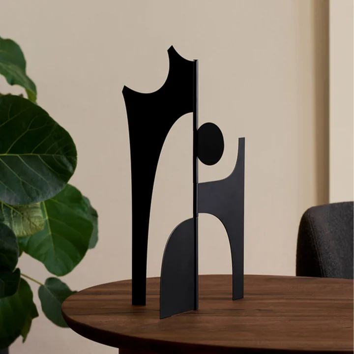 Ferm Living - Contour Skulptur faltbar, schwarz