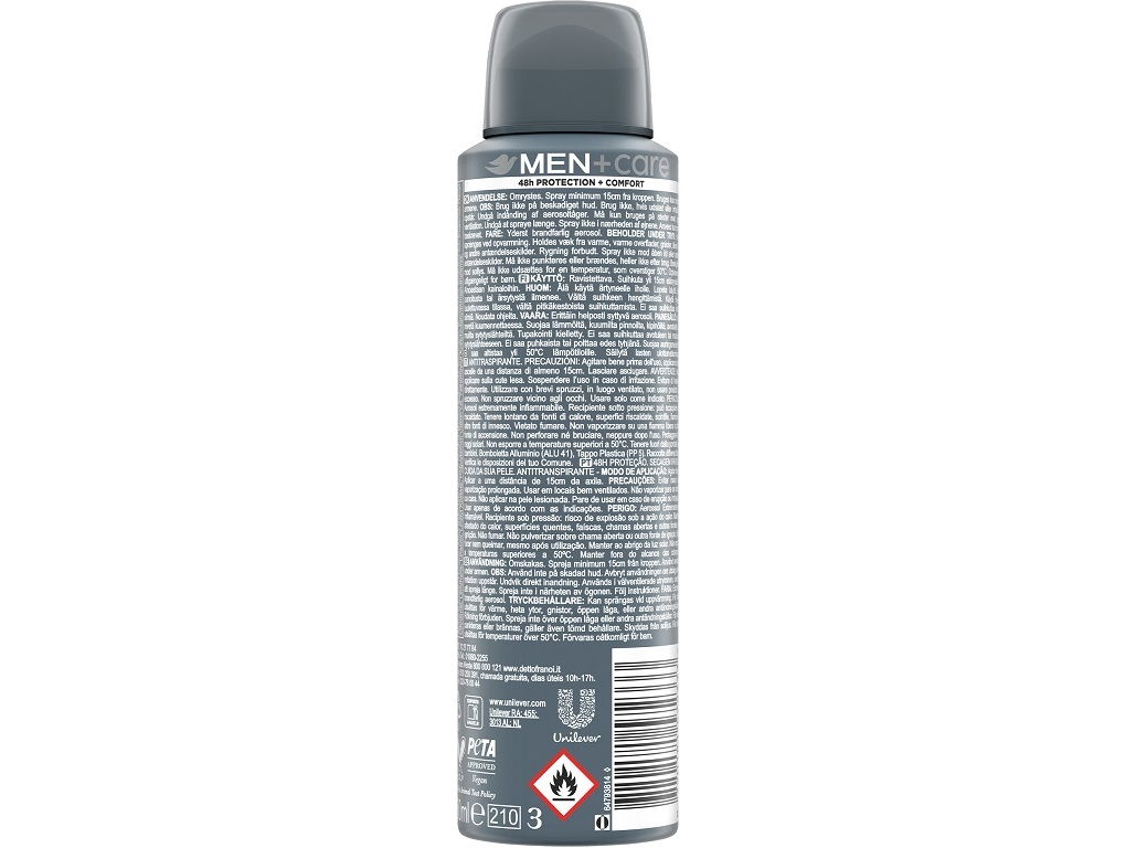 DESODORIZANTE DOVE MEN SPRAY ENERGISING 48H 150ML