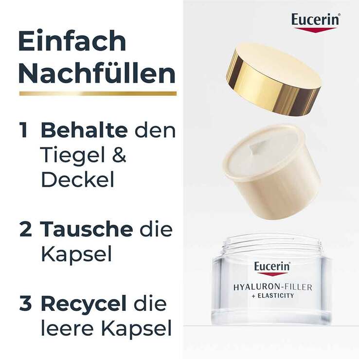 Eucerin Anti-Age Hyaluron-Filler + Elasticity Nachtcreme, 50 ml