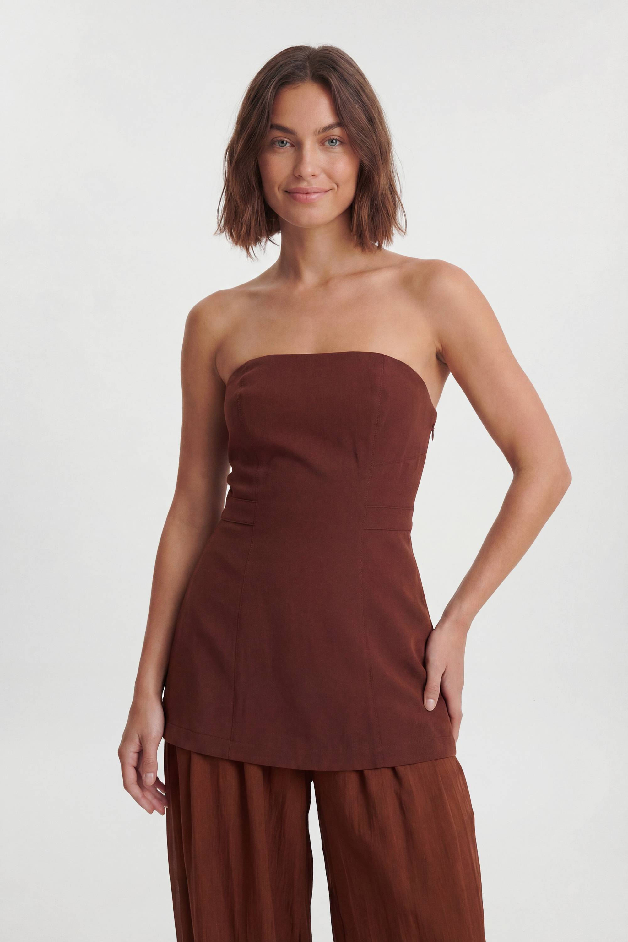 KarenMillen Combinaison Tissée En Crêpe Et Voile Transparent