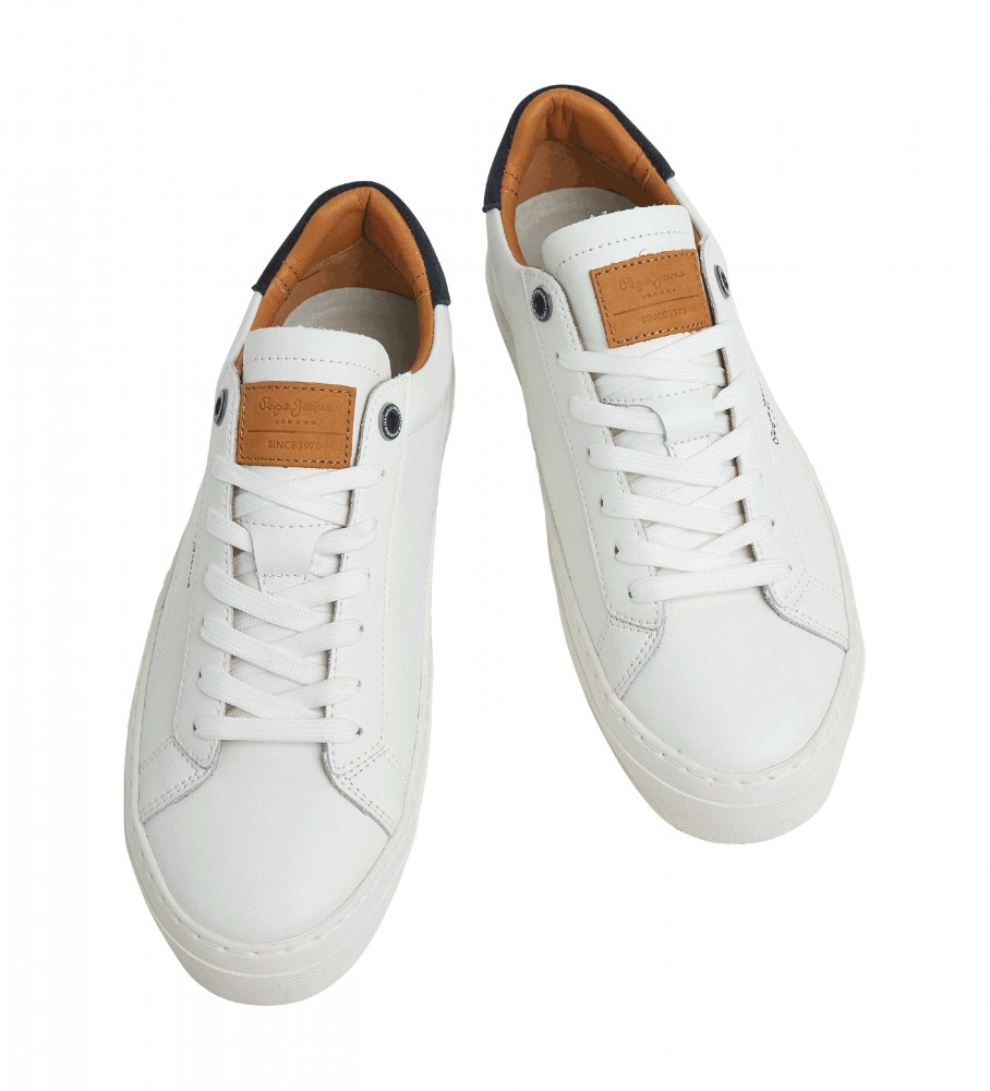 Tênis Pepe Jeans Yogi Original de couro branco
