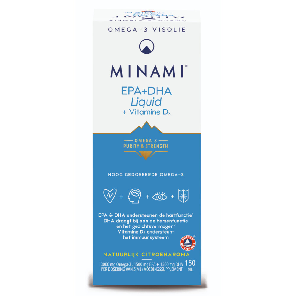 Minami EPA & DHA Liquid + Vitamine D3150 ml