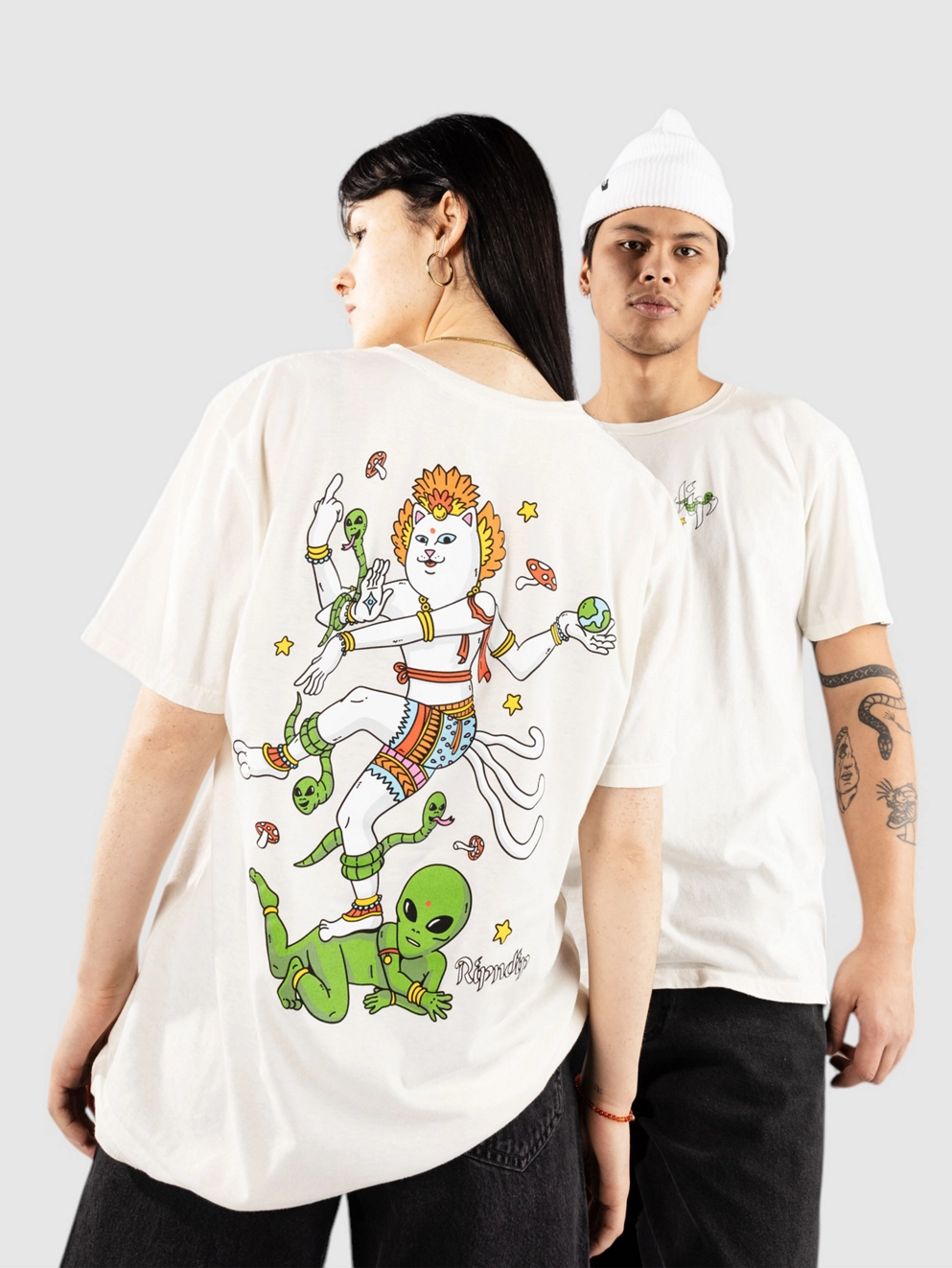 RIPNDIP Alien Whisperer T-Shirt bone