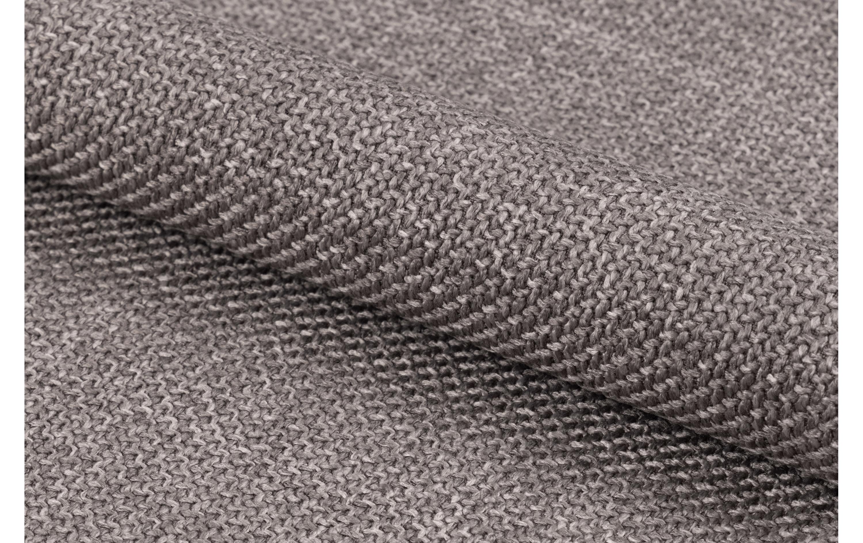 Sessel Spencer Polyurethan (PU)/Stahl, Hellgrau/Braun<br>Eleganter Loungesessel mit klarer und runder Silhouette
