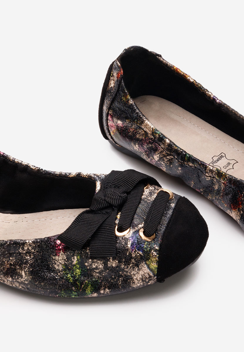 Ballerines femme noirs Doriya V4