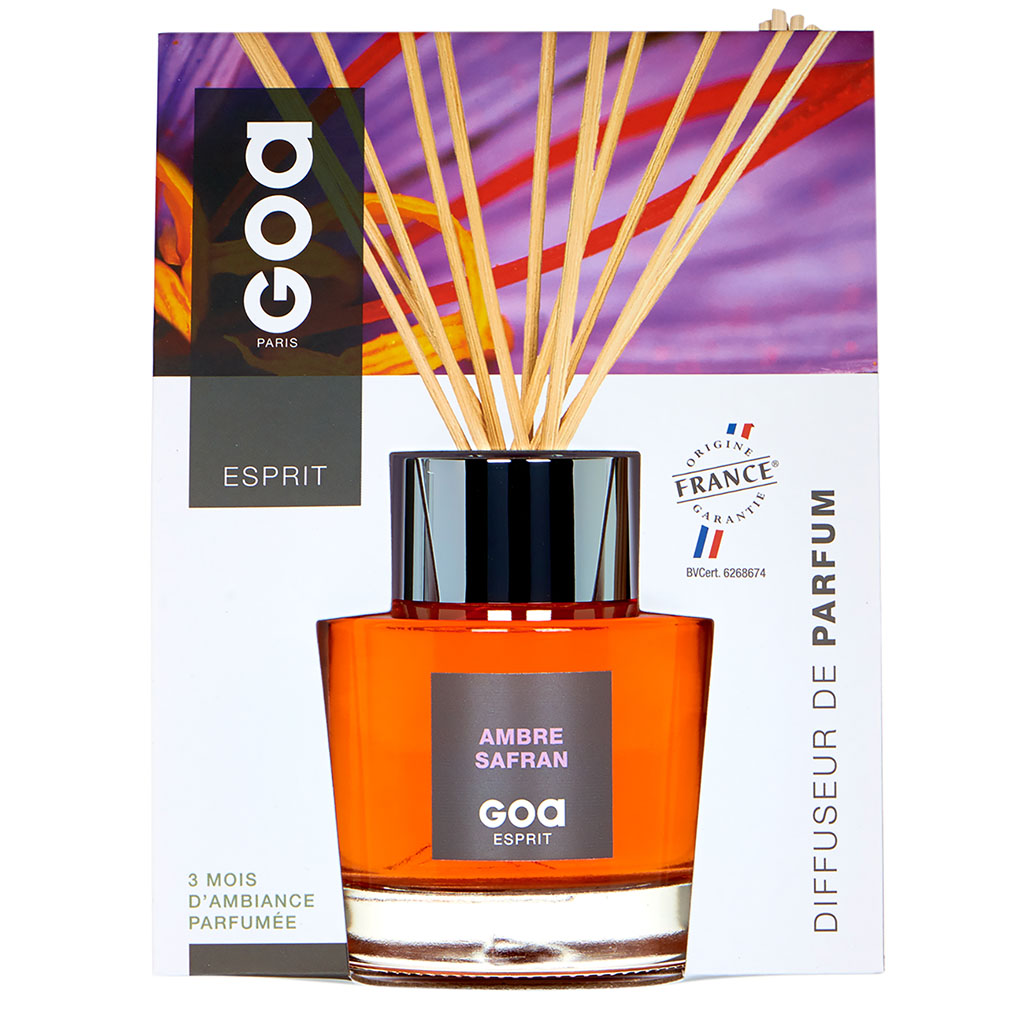 Diffuseur de parfum Esprit Ambre Safran 200ml - GOA