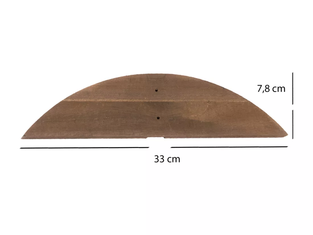 PIEDS DE PARAVENT Set de 2 Porta bois braun